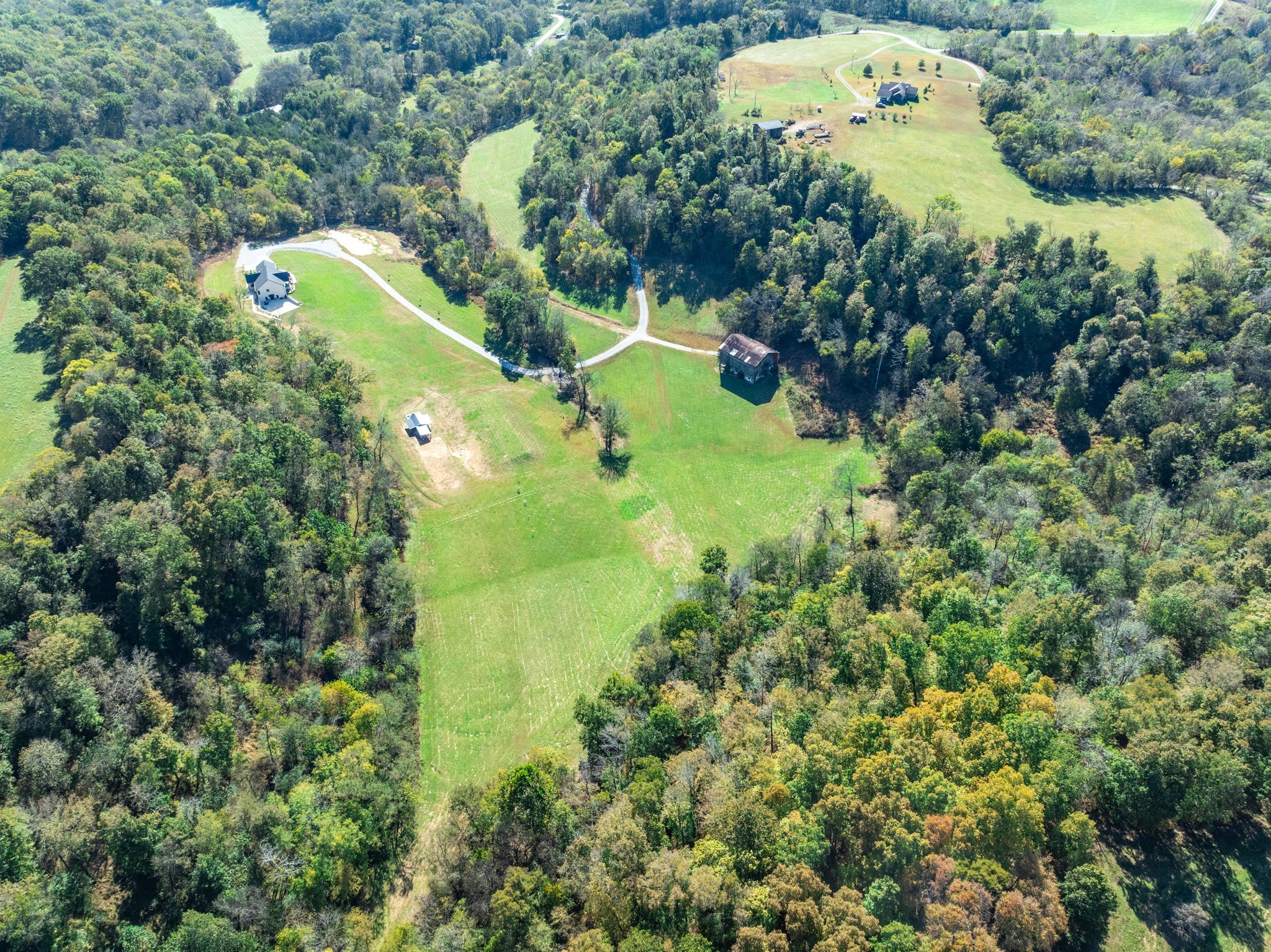 564 Mt Olive Cemetery Road Lynnville, TN 38472 - Photo 82 of 96 an aerial view of a residential houses with yard