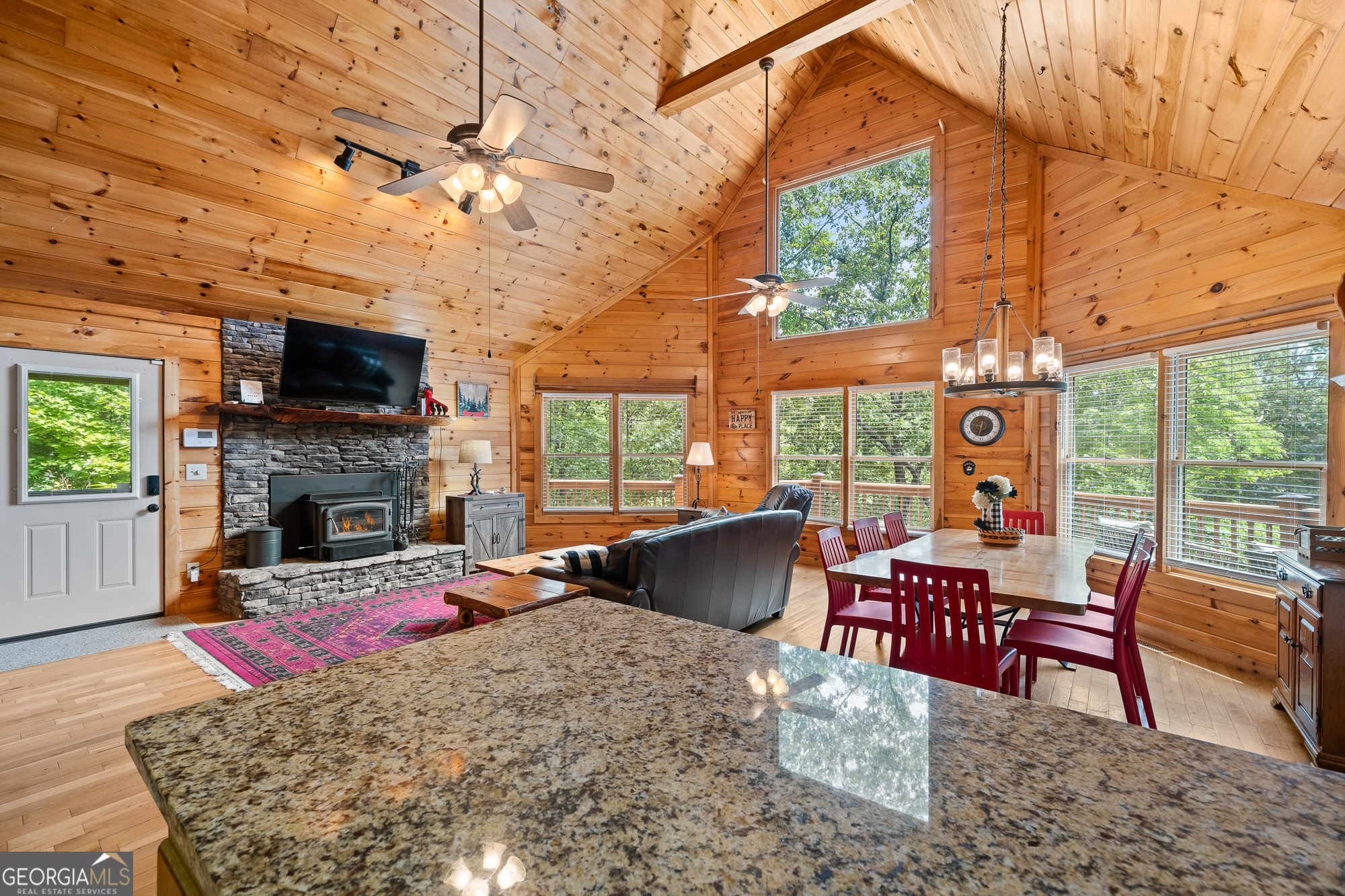 476 Prince Mountain Road Cherry Log, GA 30522 - Photo 23 of 80 a view of a livingroom with furniture window and outside view