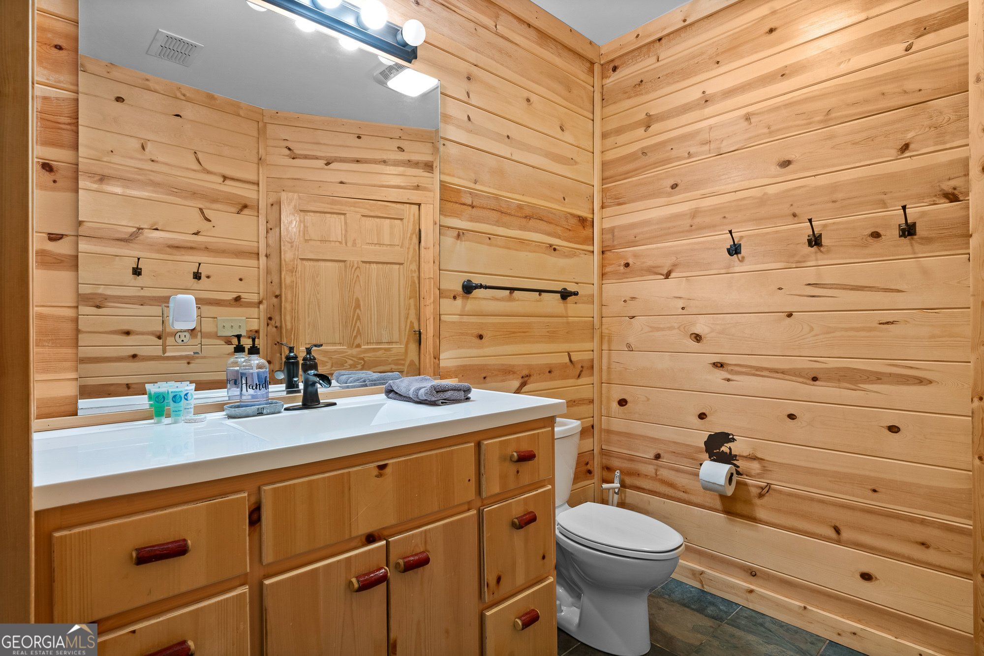 476 Prince Mountain Road Cherry Log, GA 30522 - Photo 49 of 80 a bathroom with a sink a toilet and shower