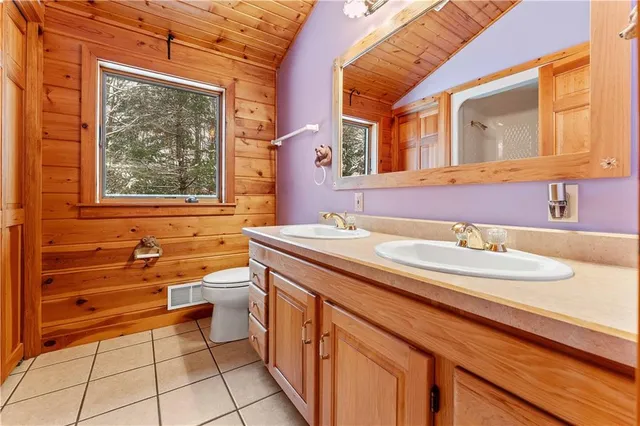 a bathroom with a sink a toilet and a bathtub