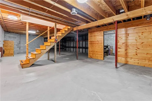 a house with trees in front of it