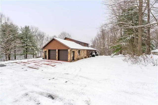 a car parked in a garage