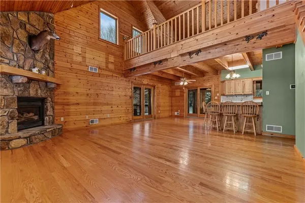 a view of a building with many windows