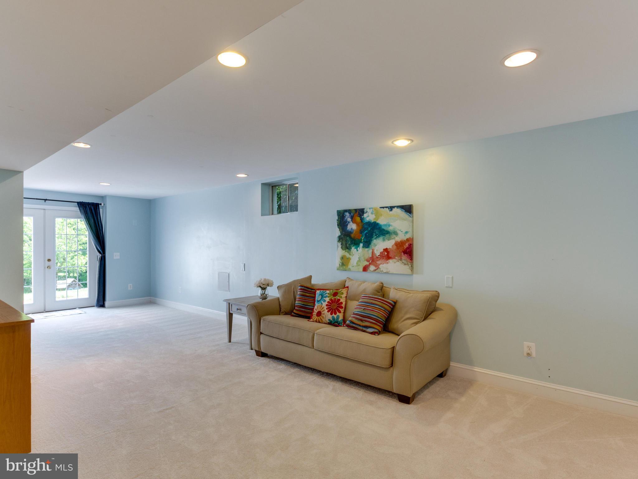 1707 Raleigh Hill Road Vienna, VA 22182 - Photo 22 of 30 Basement Family Room and Walk-Out