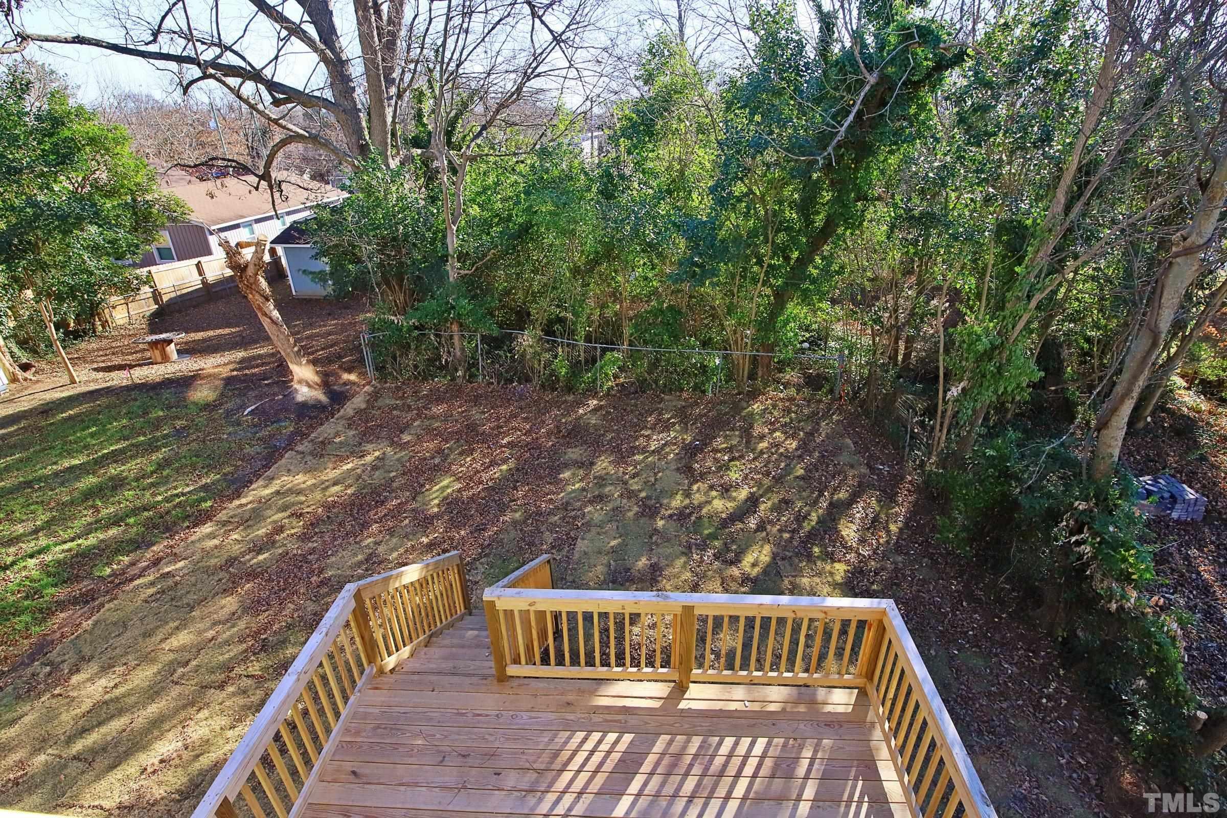 1412 East Jones Street Raleigh, NC 27610 - Photo 32 of 41 a view of balcony with wooden floor and outdoor space