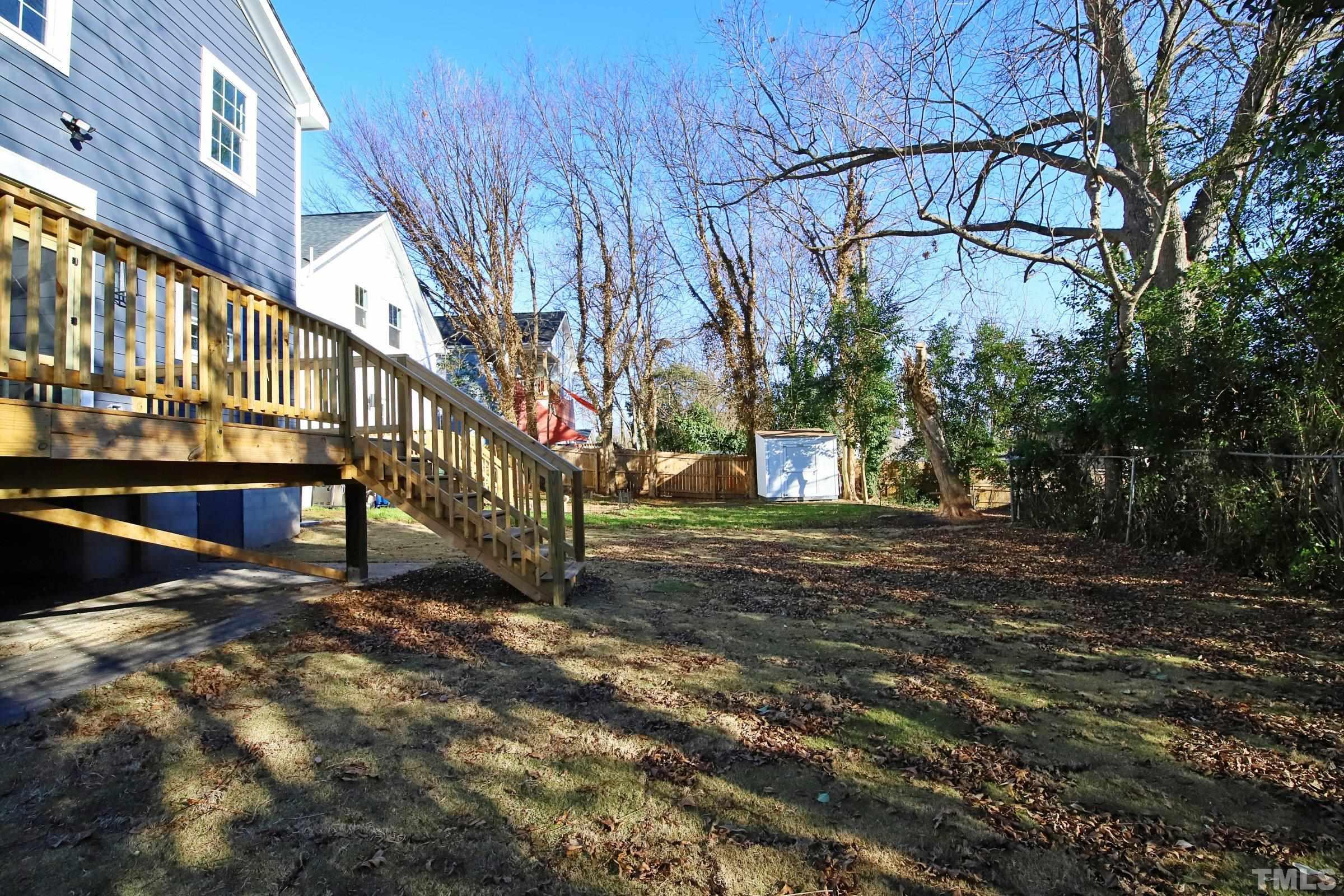 1412 East Jones Street Raleigh, NC 27610 - Photo 39 of 41 a view of a yard with a house