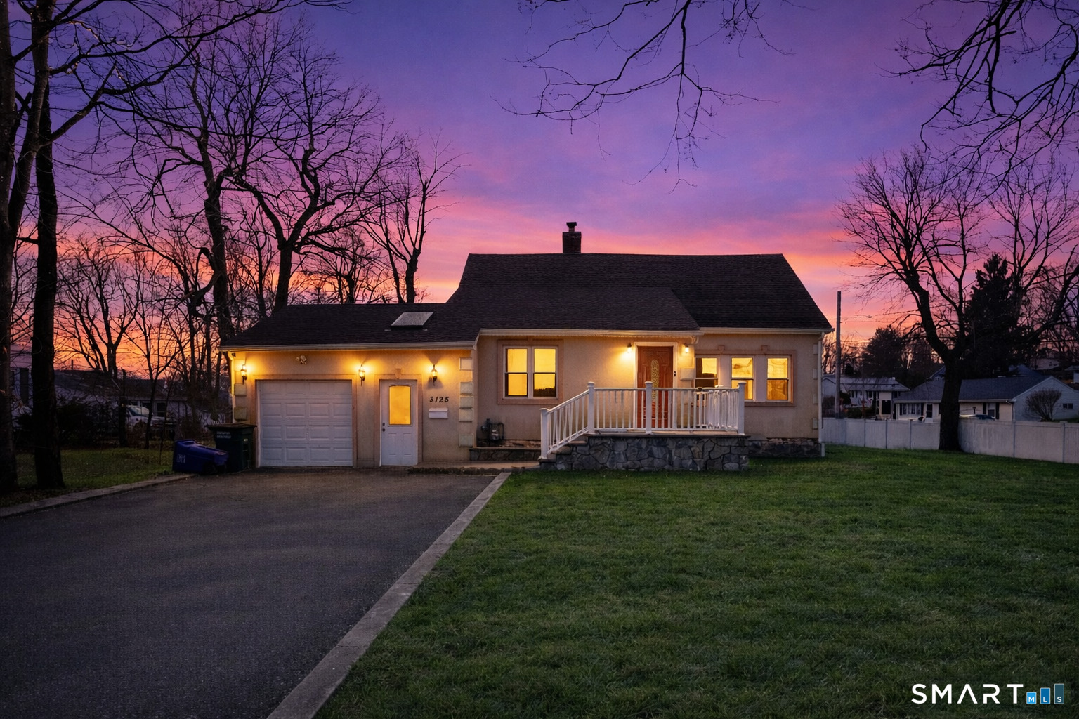 3125 Old Town Road Bridgeport, CT 06606 - Photo 13 of 24 a front view of a house with a yard