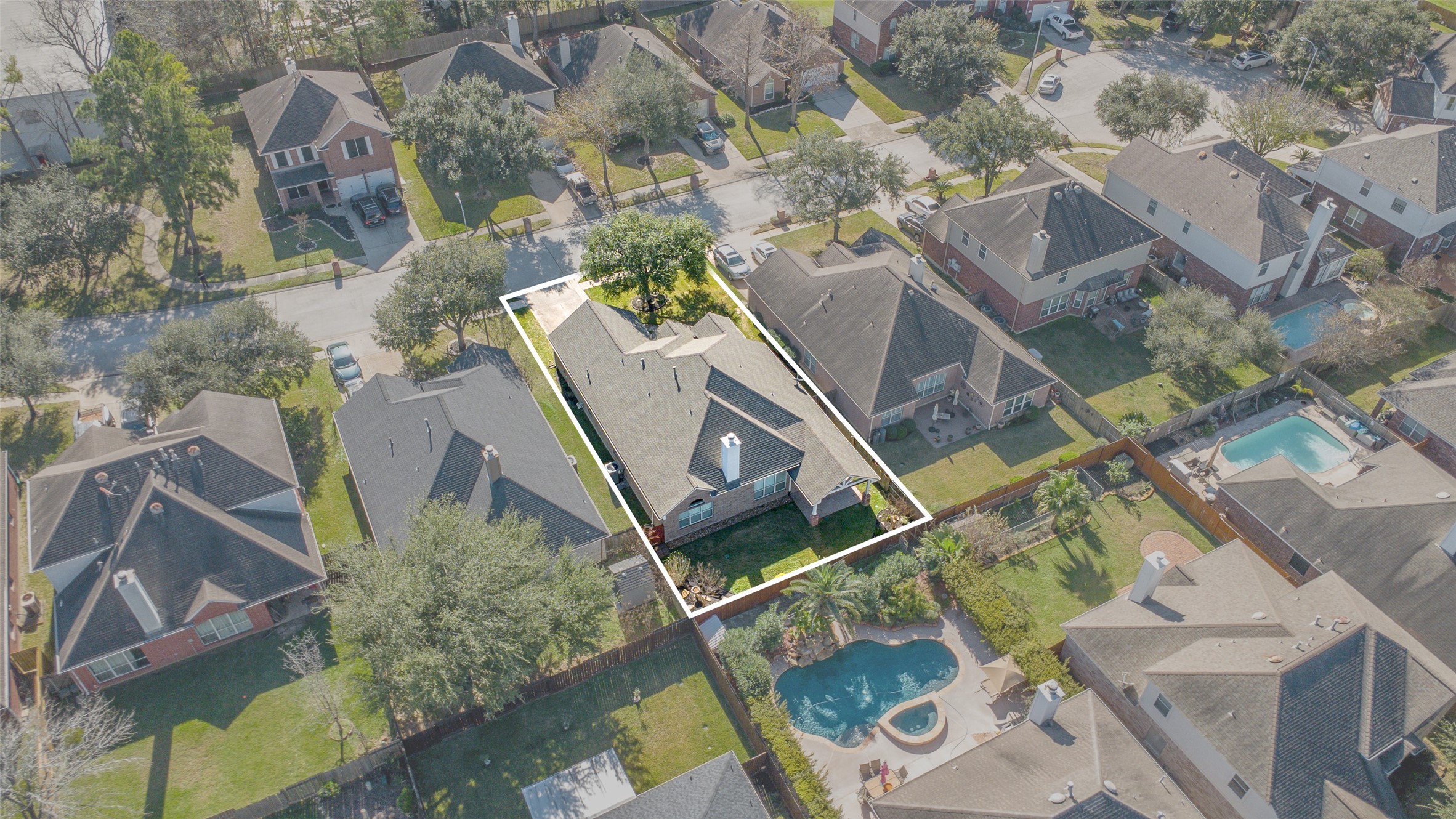 2218 Louetta Brook Lane Spring, TX 77388 - Photo 17 of 18 an aerial view of a house with outdoor space