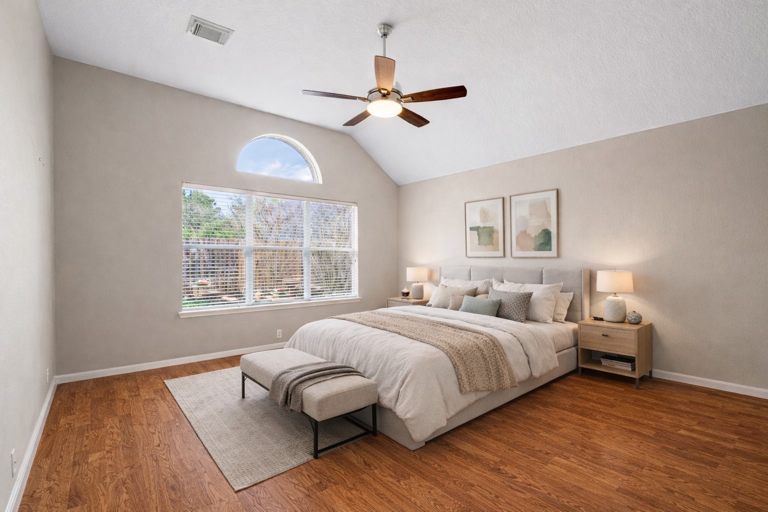 2218 Louetta Brook Lane Spring, TX 77388 - Photo 7 of 18 a bedroom with a bed and a large window
