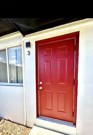 a view of front door