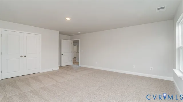 a view of an empty room