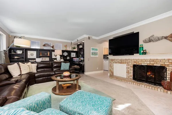 a work place with furniture and cabinet
