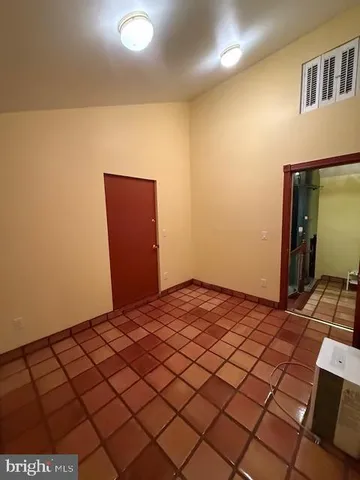 a view of a livingroom with a dresser