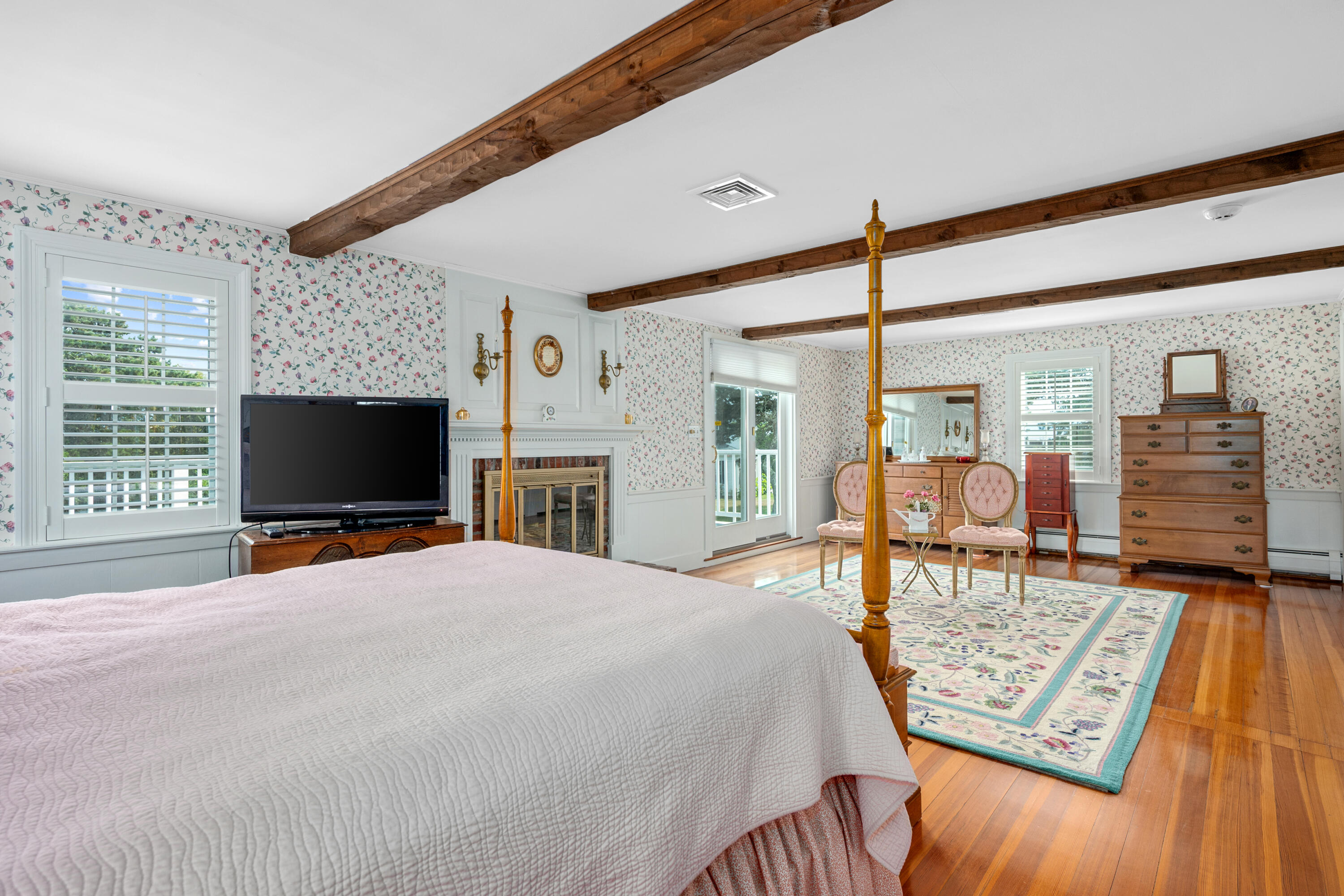 44 Buena Vista Road Chatham, MA 02633 - Photo 33 of 73 a bedroom with furniture and a flat screen tv