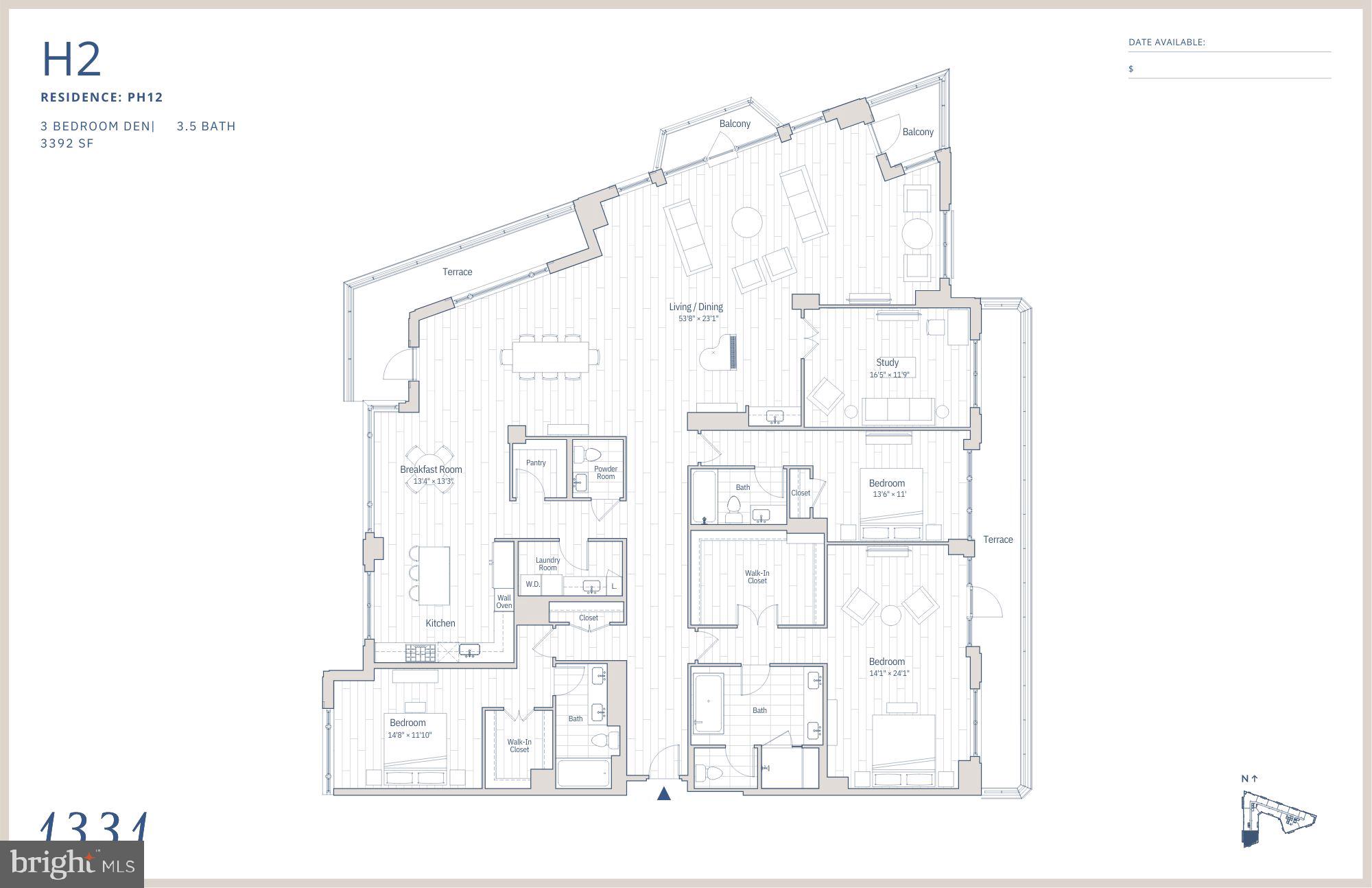 1331 Maryland Avenue Southwest, Unit PH12 Washington, DC 20024 - Photo 16 of 16 a black and white photo of a painting