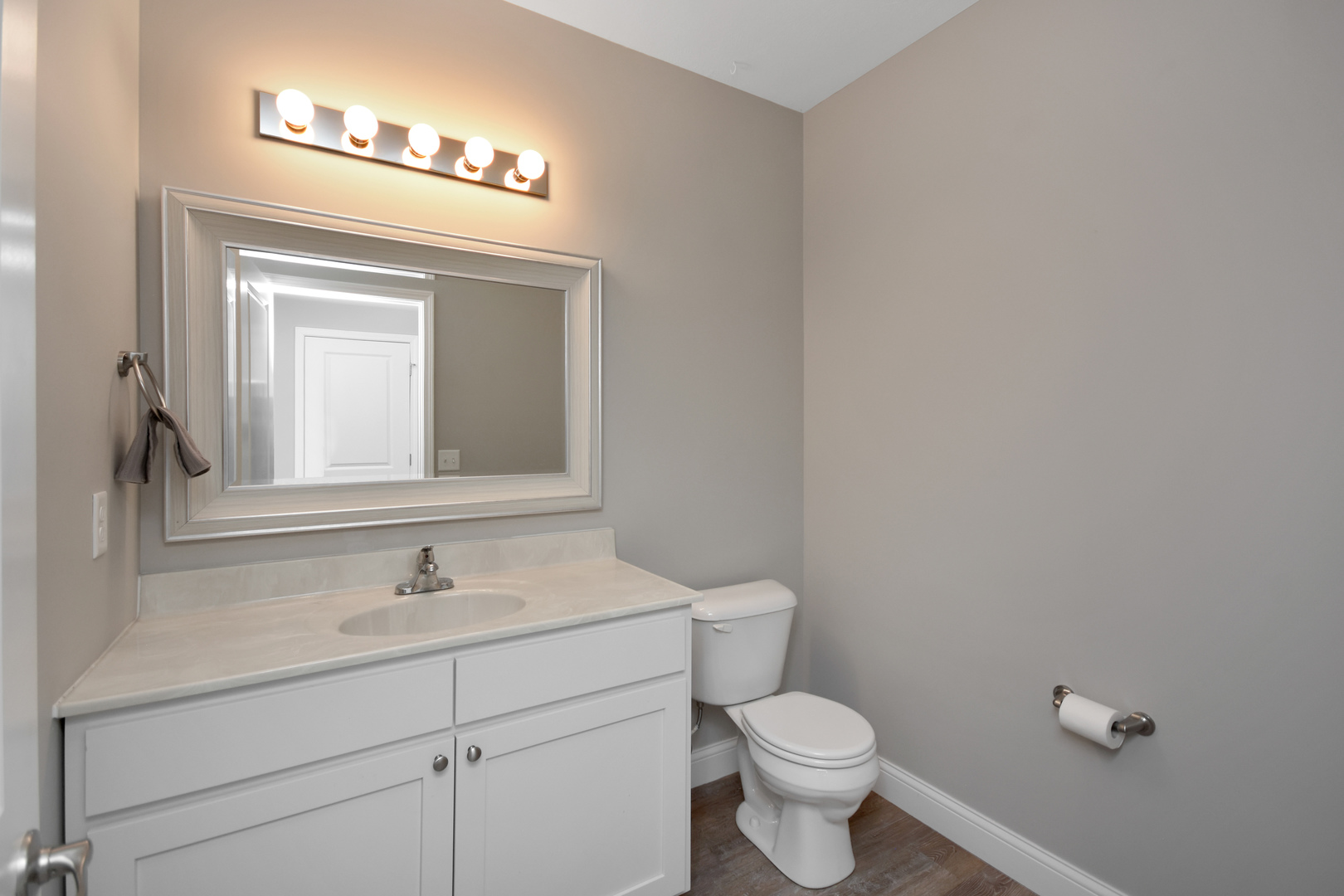 3638 Napa Lane Normal, IL 61761 - Photo 40 of 53 a bathroom with a toilet sink and mirror