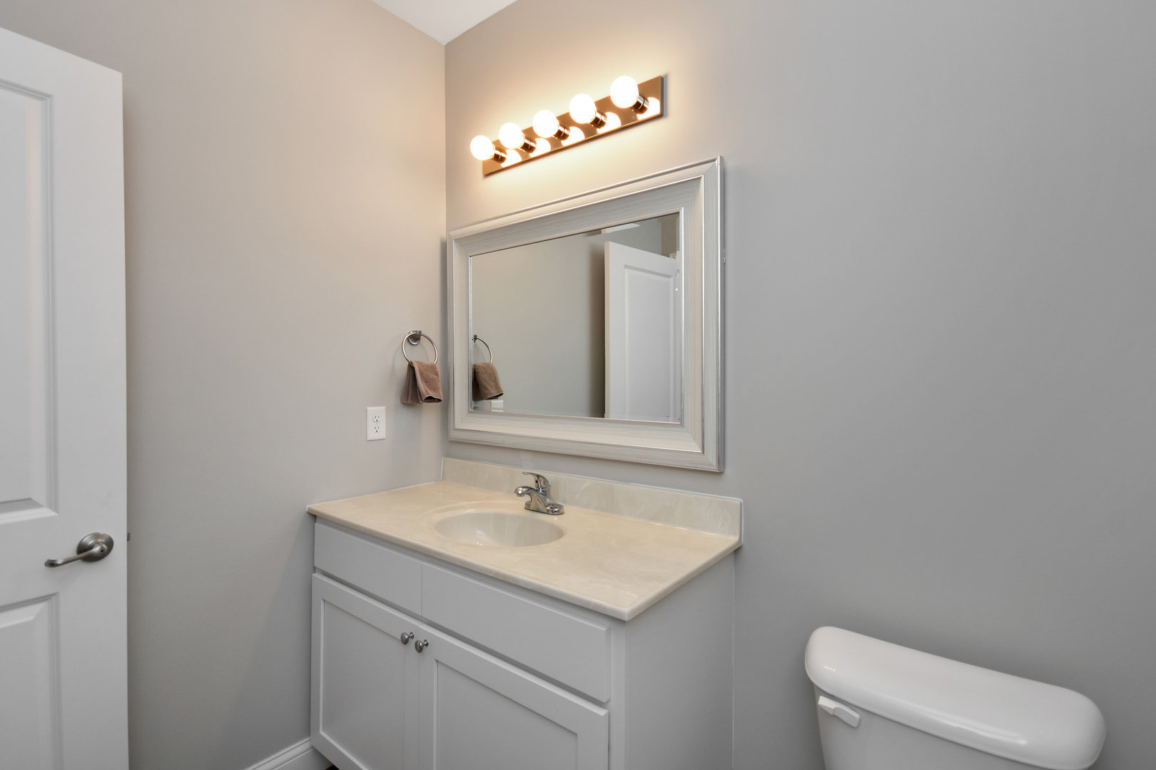 3638 Napa Lane Normal, IL 61761 - Photo 41 of 53 a bathroom with a toilet sink and mirror