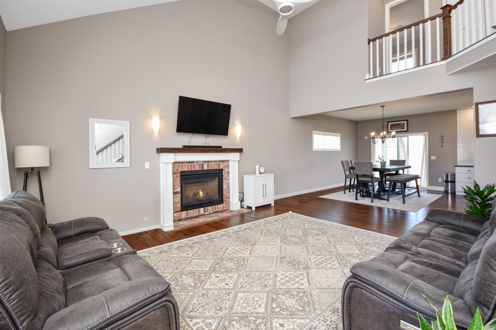3638 Napa Lane Normal, IL 61761 - Photo 7 of 53 a living room with furniture and a fireplace