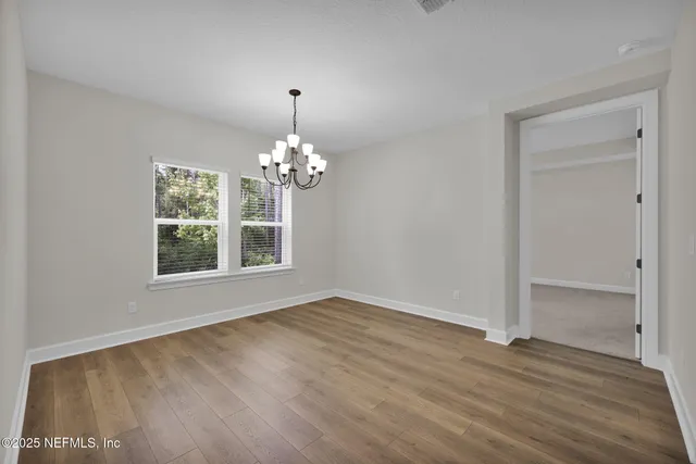 a view of an empty room