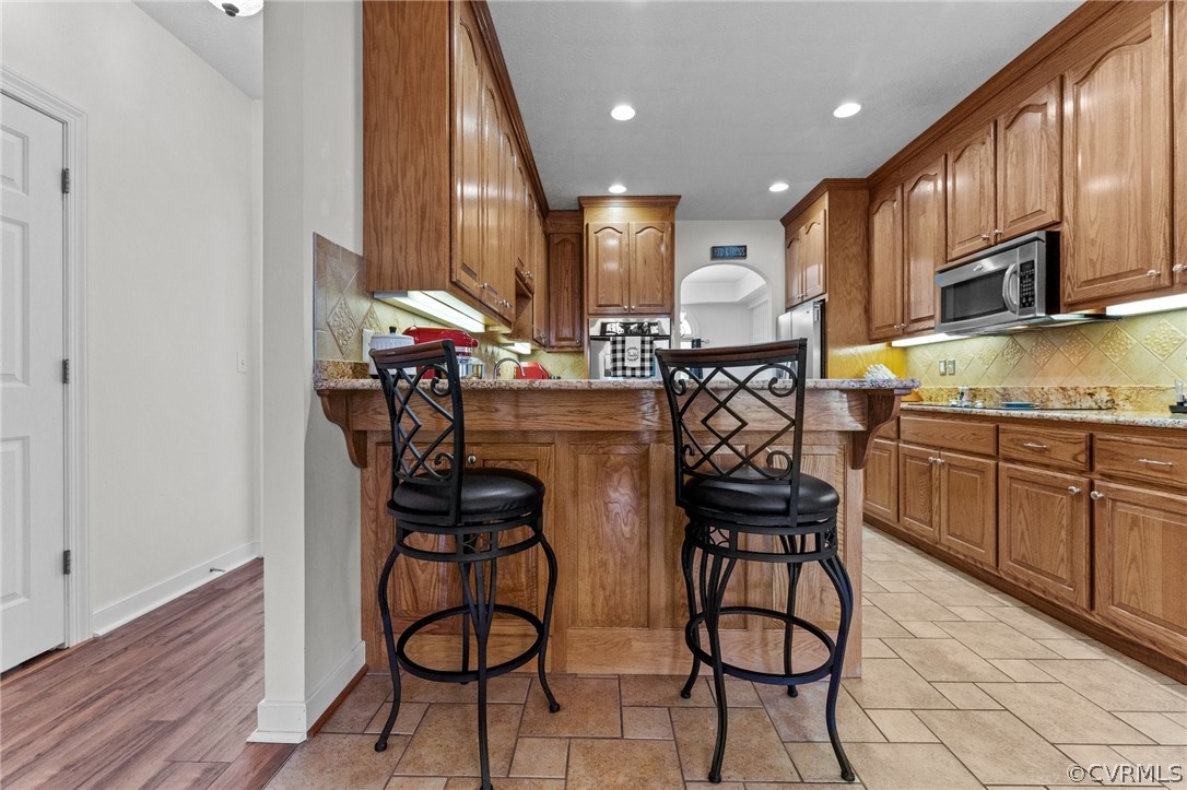 746 Mill Road King William, VA 23086 - Photo 16 of 48 Breakfast bar in the kitchen, Granite countertops