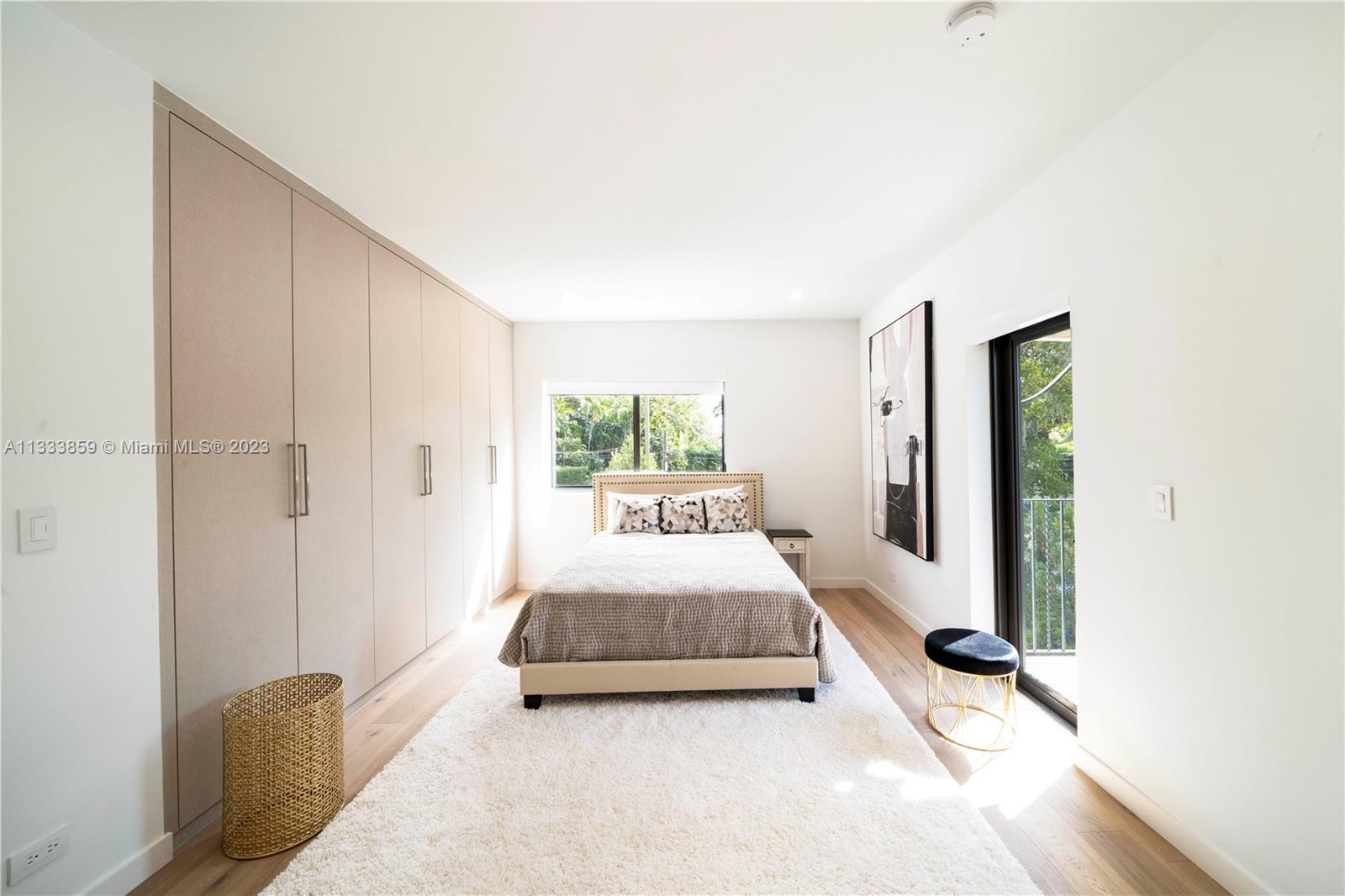 5334 Pine Tree Drive Miami Beach, FL 33140 - Photo 27 of 42 a spacious bedroom with a bed and a window