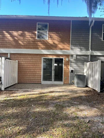 a view of a house with a door