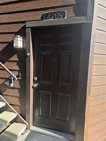 a view of front door