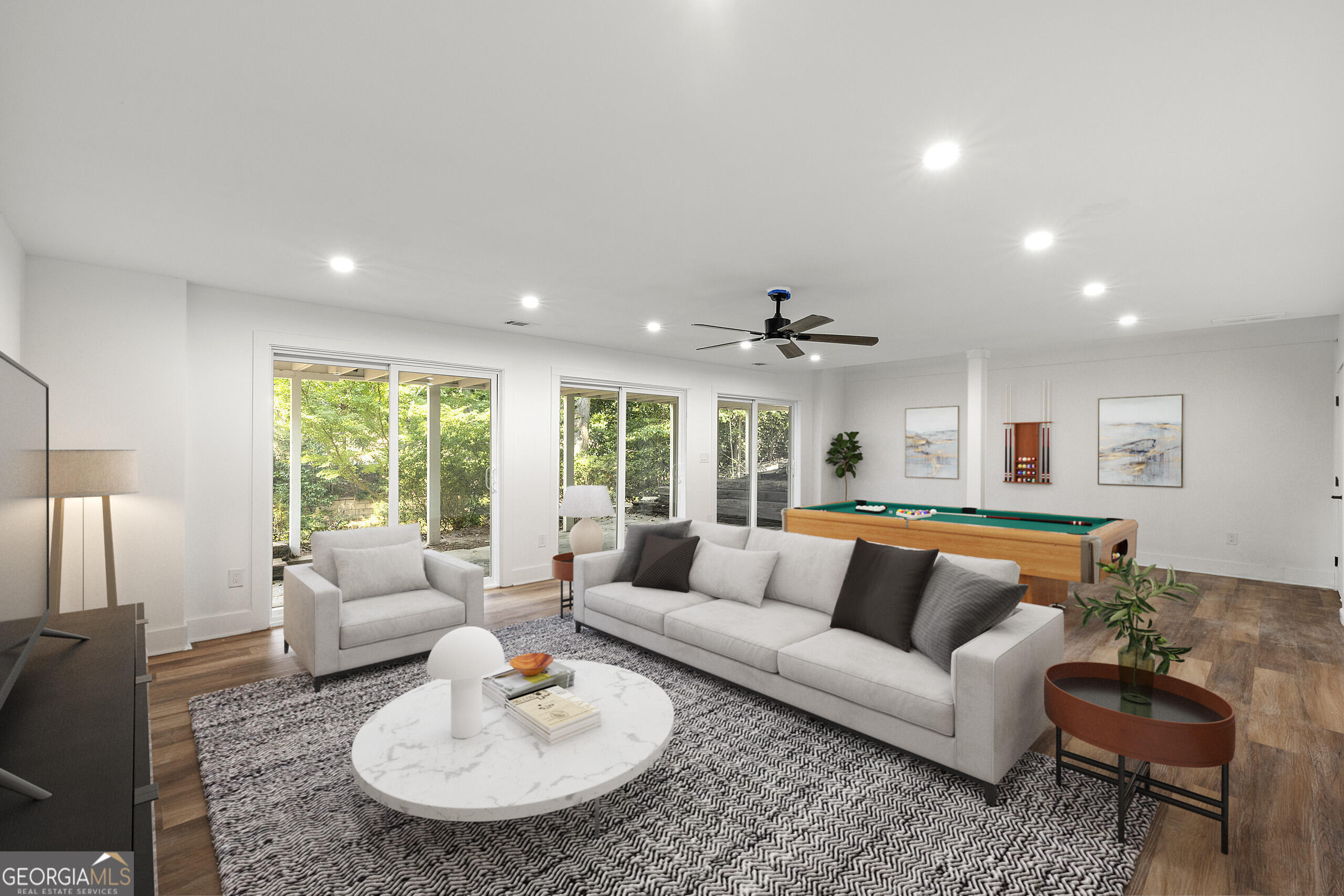 1620 Chevron Way Sandy Springs, GA 30350 - Photo 3 of 33 a living room with furniture and a large window