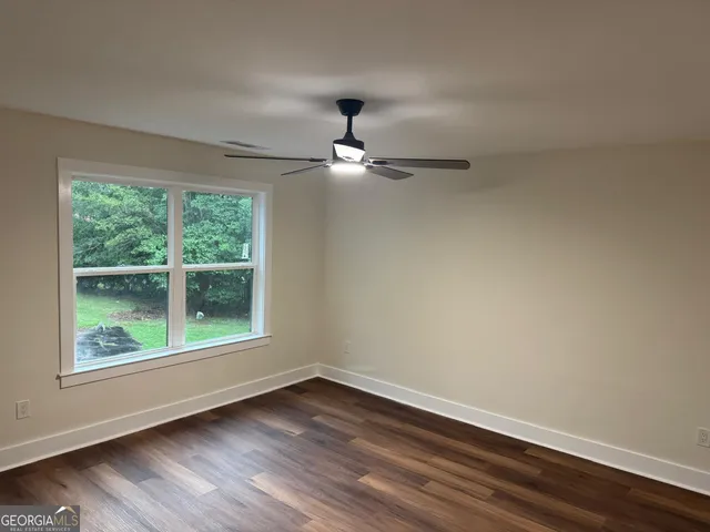 a window in an empty room