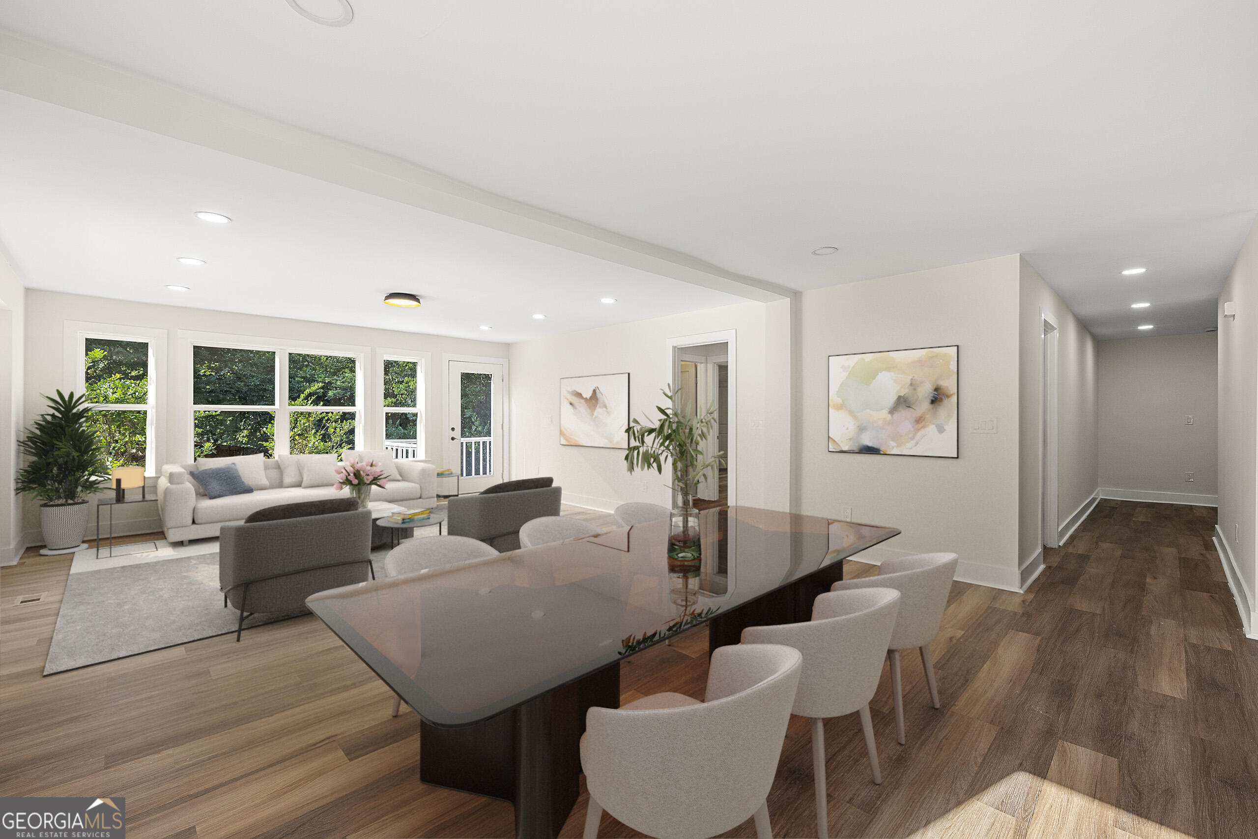 1620 Chevron Way Sandy Springs, GA 30350 - Photo 5 of 33 a living room with furniture and a large window