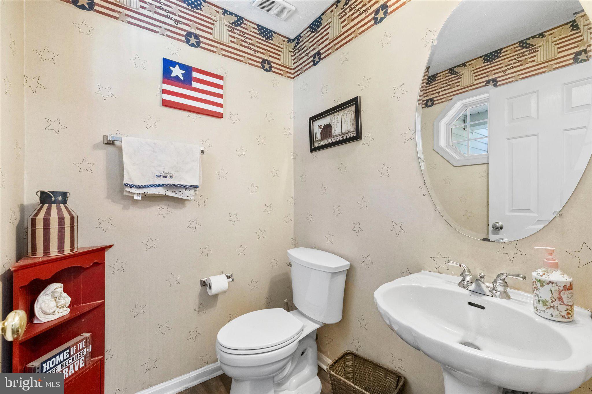 126 Valley View Road Fredericksburg, VA 22407 - Photo 12 of 42 Patriotic Powder Room