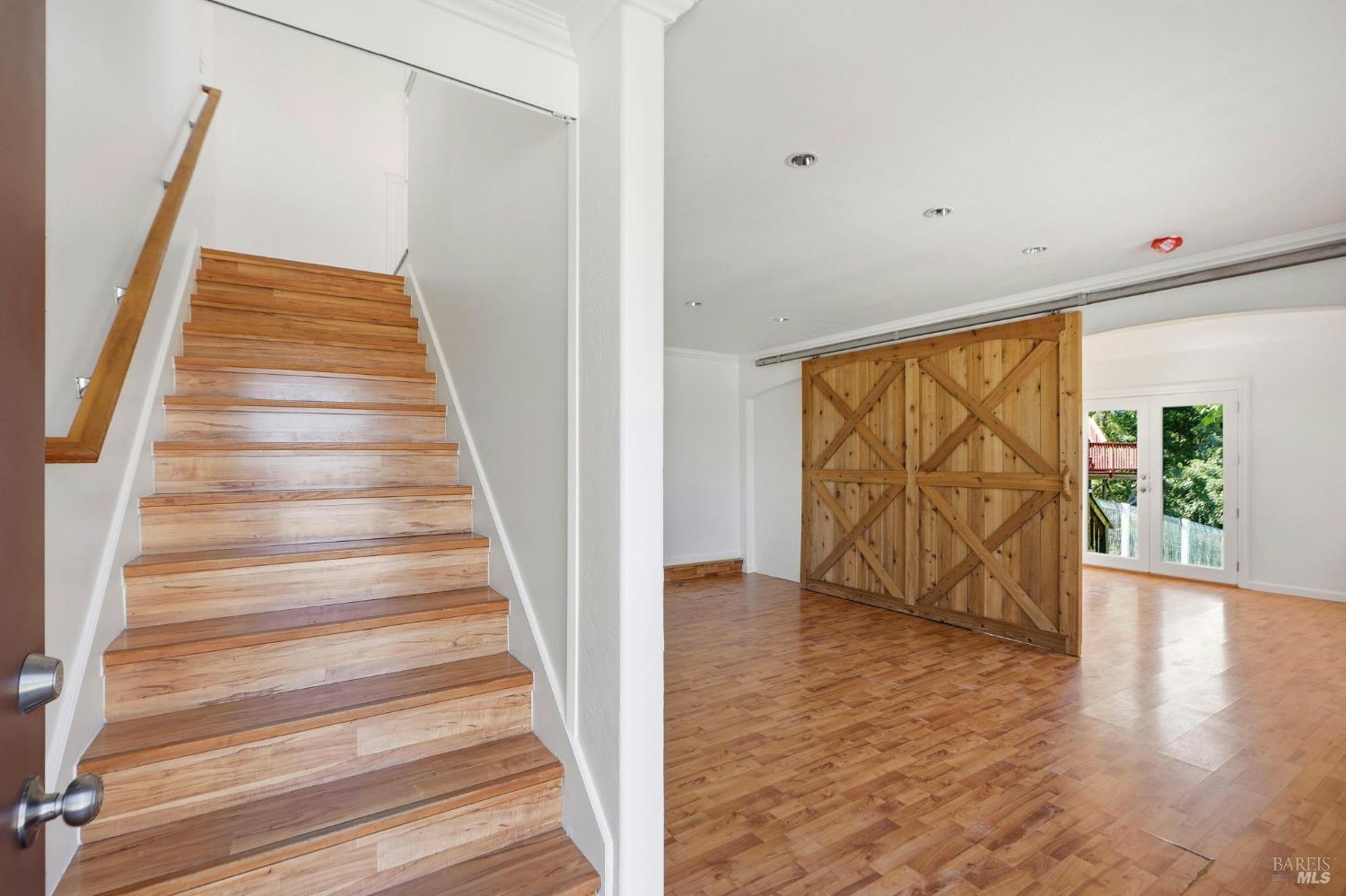 5851 Vine Hill Road Sebastopol, CA 95472 - Photo 58 of 71 Finished lower space in the right side of the garage with stairs up to the apartment.