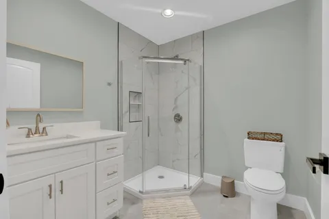 a house view with a garden space