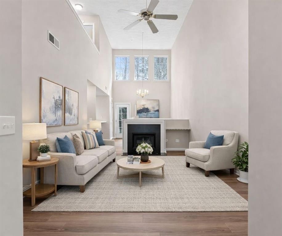 3159 Panthers Trace Decatur, GA 30034 - Photo 3 of 39 a living room with furniture and a fireplace