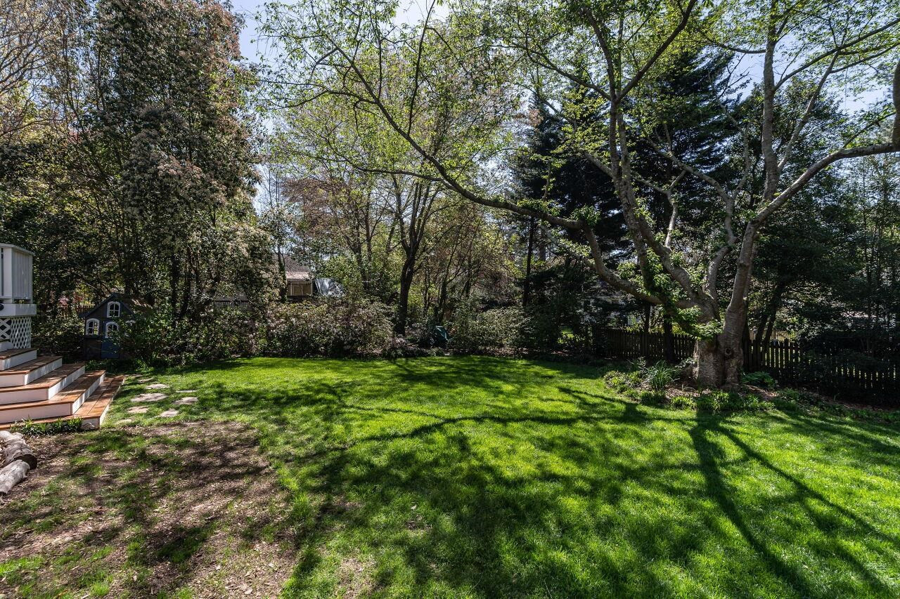5905 Stable Court Raleigh, NC 27612 - Photo 27 of 30 a backyard of a house with lots of green space