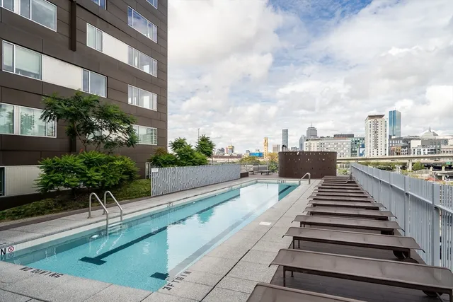 a view of a city with tall buildings