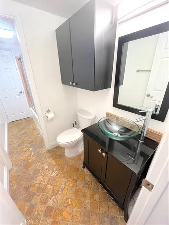 a bathroom with a tub