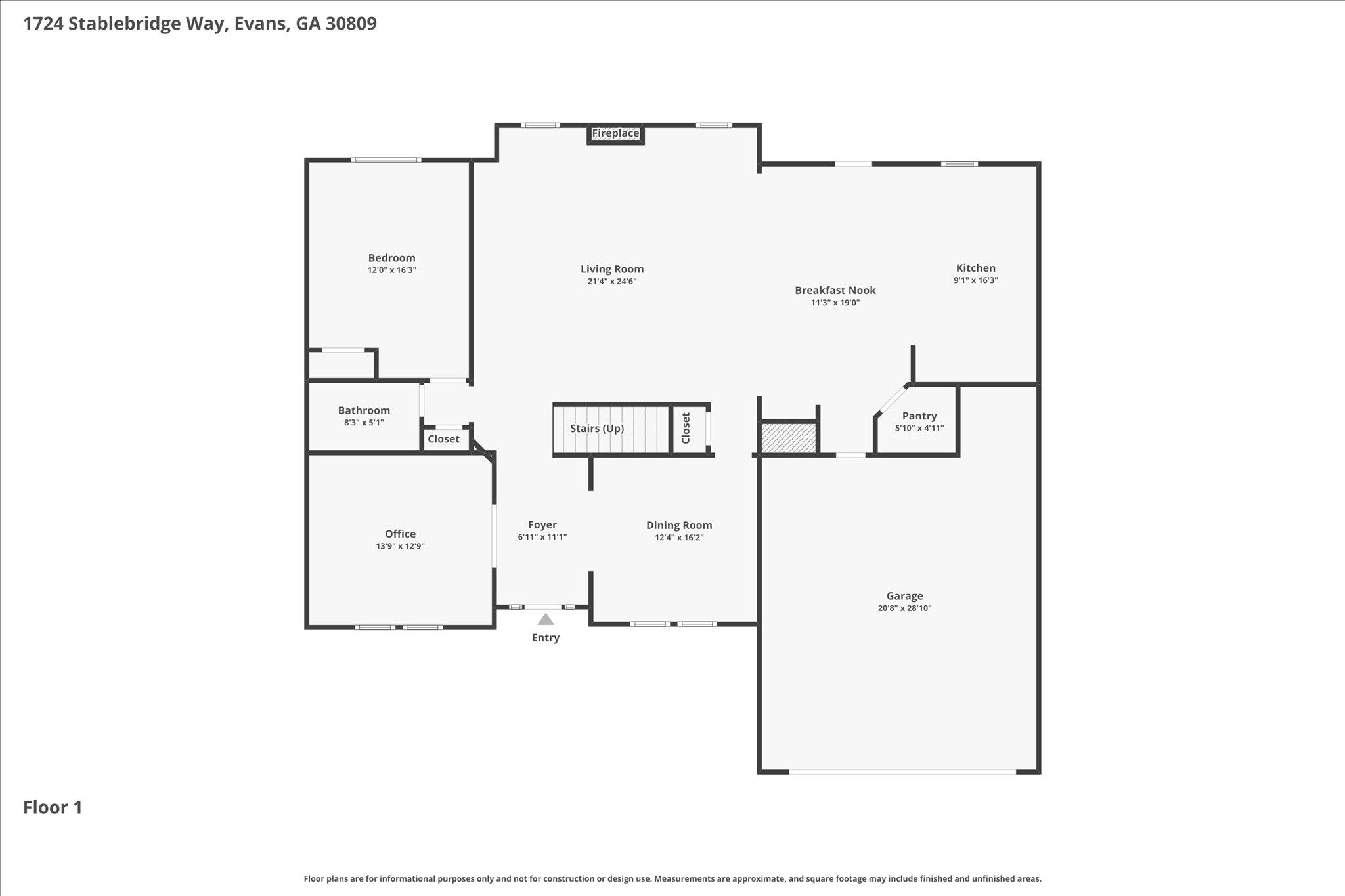 1724 Stablebridge Way Evans, GA 30809 - Photo 74 of 75 02-Floor-1