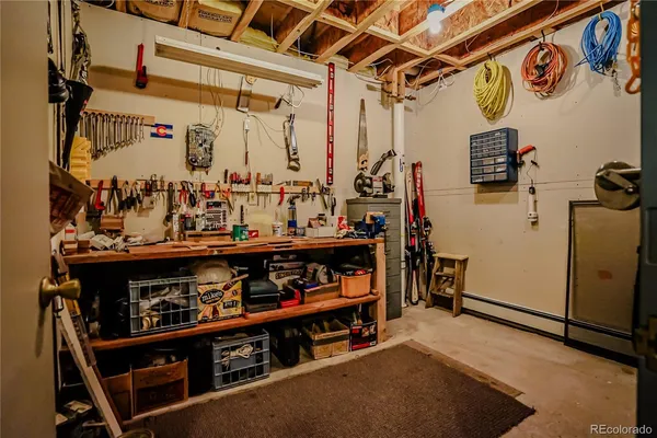 a view of storage and utility room