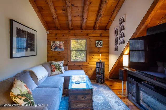 a view of a porch with furniture