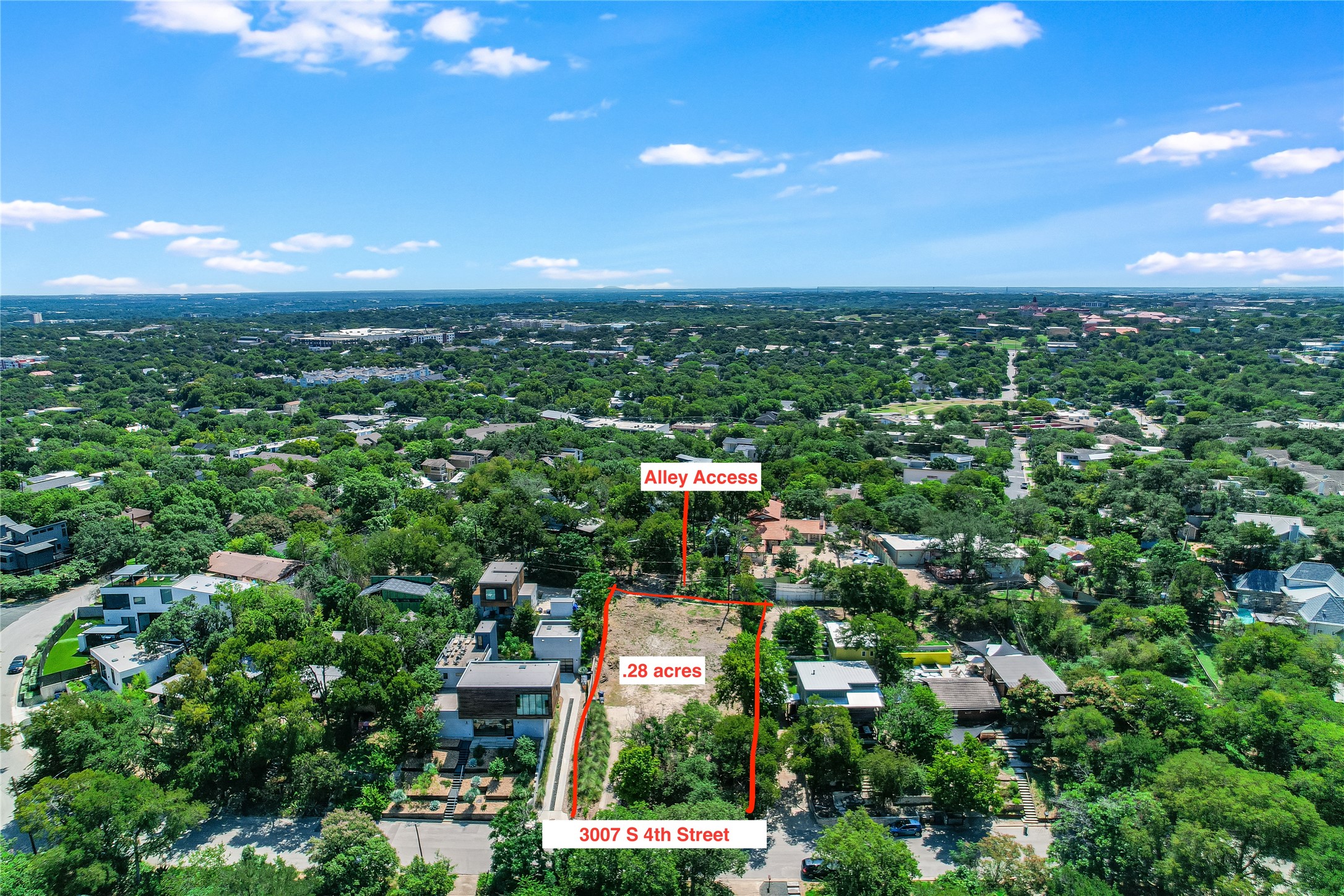3007 South 4th Street Austin, TX 78704 - Photo 5 of 16 an aerial view of a city