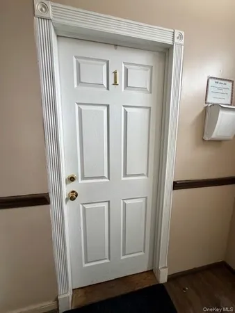 a view of a closet area