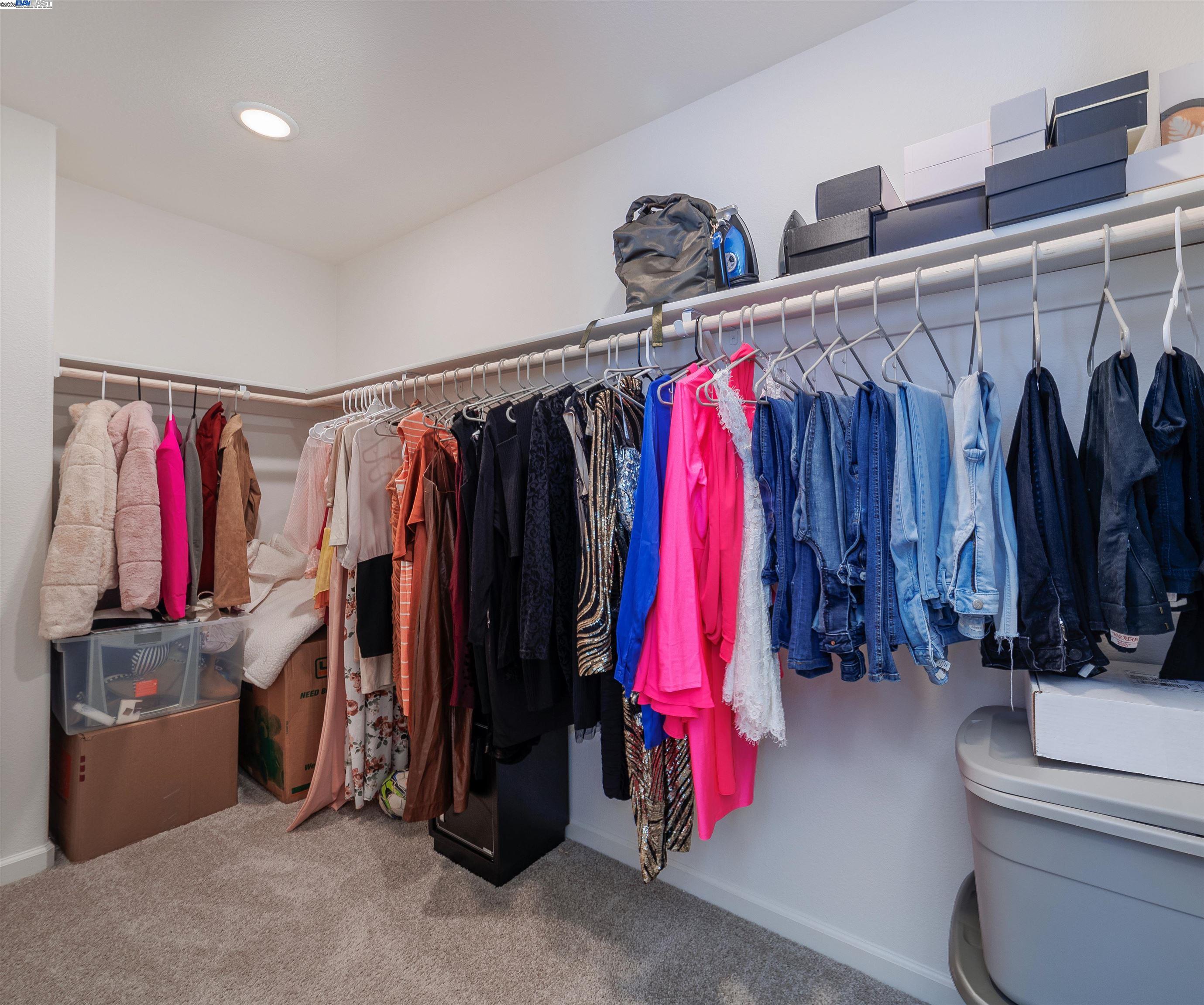 Van Buskirk Stockton, CA 95206 - Photo 13 of 14 a view of walk in closet with clothes