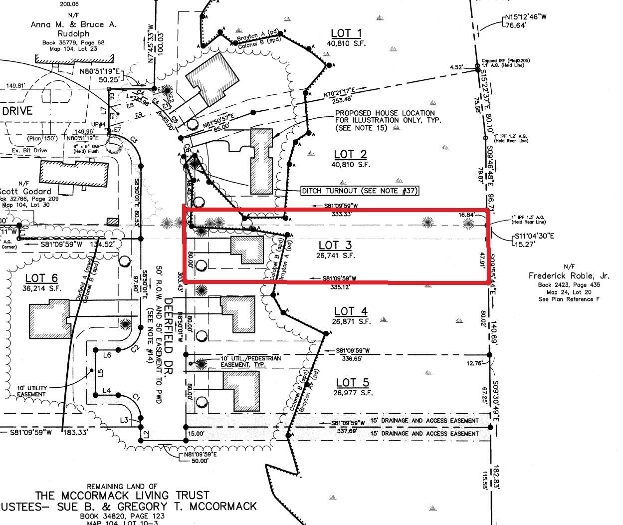 12 Deerfield Drive Gorham, ME 04038 - Photo 40 of 43 Plot Plan