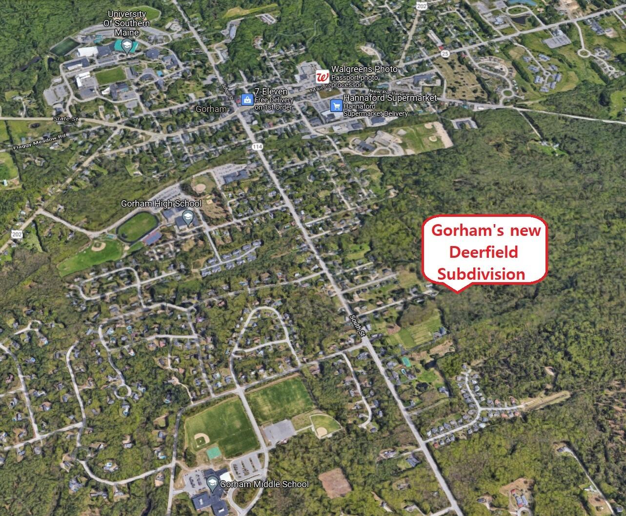 12 Deerfield Drive Gorham, ME 04038 - Photo 41 of 43 Google Aerial