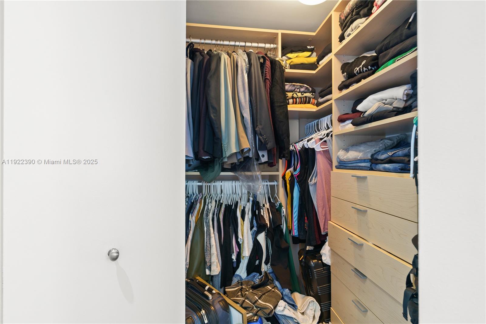60 Southwest 13th Street, Unit 4616 Miami, FL 33130 - Photo 24 of 55 a view of walk in closet with clothes