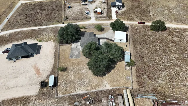 a bird view of a house