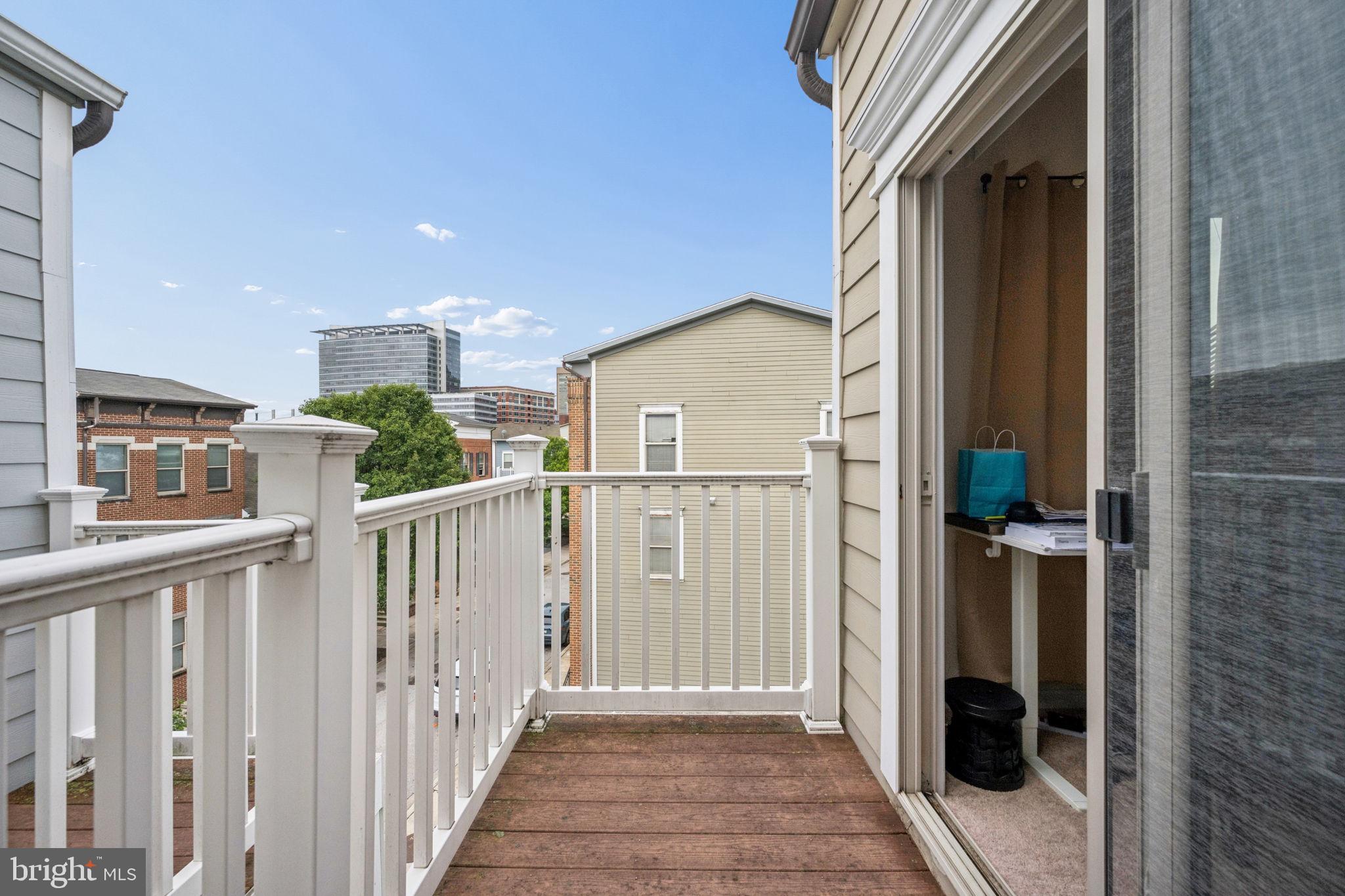 10 South Exeter Street Baltimore, MD 21202 - Photo 51 of 55 Charming balcony with city views.