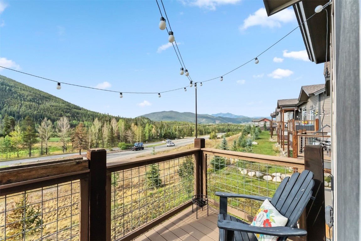 77 Wayback Drive, Unit 77 Keystone, CO 80435 - Photo 28 of 35 a view of a balcony with chairs