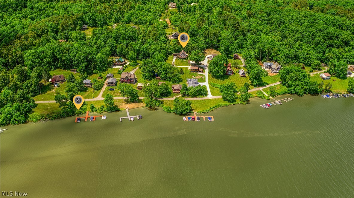 55265 Jim Ball Road Senecaville, OH 43780 - Photo 32 of 44 Bird's eye view with a water view